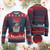 Funny Raccoon Xmas Ugly Christmas Sweater Stay Trashy Garbage Trashin Santa Hat Burgundy