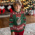 Funny Raccoon Xmas Ugly Christmas Sweater Stay Trashy Garbage Trashin Santa Hat Christmas