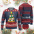 Funny Sushi Christmas Tree Ugly Christmas Sweater Cute Japanese Xmas Burgundy