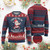 Funny Xmas Ugly Christmas Sweater I Can Get You On The Naughty List Cute Santa Burgundy