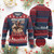 Xmas Cowboy Ugly Christmas Sweater Vintage Jingle Horse Rodeo Funny Howdy Western Burgundy