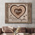 Personalized Mom Puzzle Heart Canvas With Custom Names For Mother's Day Gift And Wall Décor