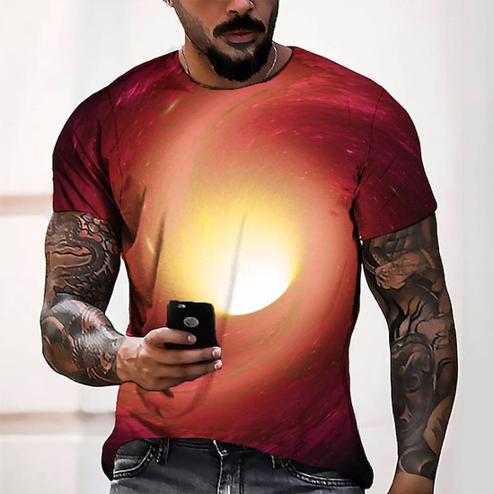 Men's T Shirt Tee Tee 3d Print Graphic Round Neck Casual