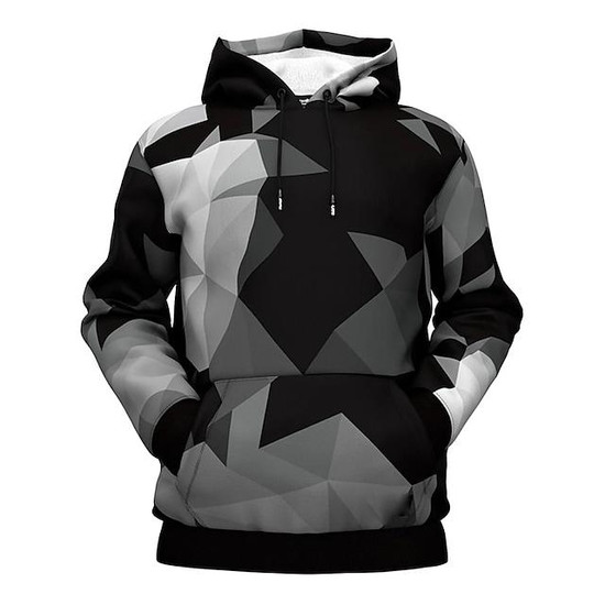 Men s Unisex Pullover Hoodie Sweatshirt Geometric Graphic Prints Print Daily Sports 3d Print Designer Casual Hoodies Sweatshirts Black Seseable UK