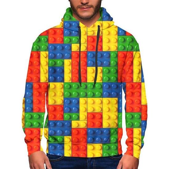 Men's Unisex Pullover Hoodie Sweatshirt Graphic Prints Pocket