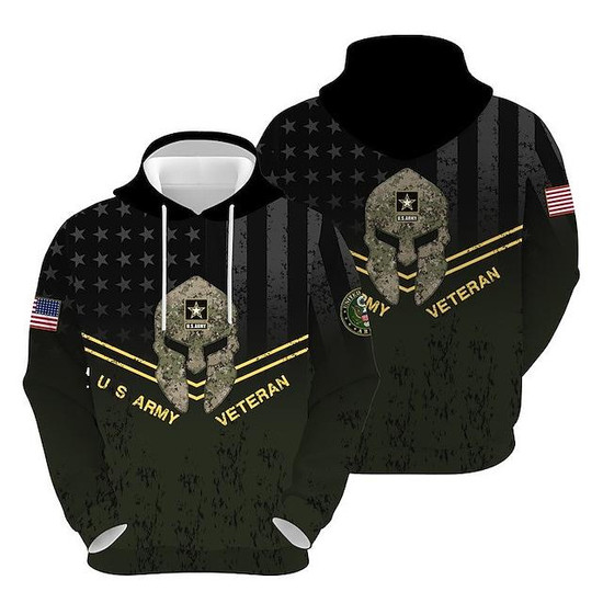 Men s Unisex Pullover Hoodie Sweatshirt Hooded Graphic Prints Army Print Daily Sports 3d Print Streetwear Designer Hoodies Sweatshirts Long Sleeve Black Seseable UK