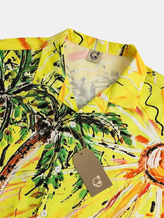 Miniature Schnauzer Hawaiian Shirts For Men,Button Down Beach Casual...