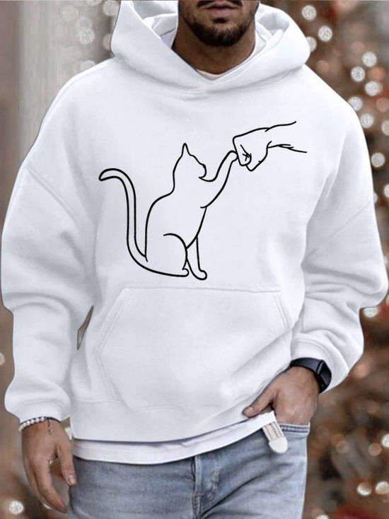 Casual hooded sweatshirt best sale