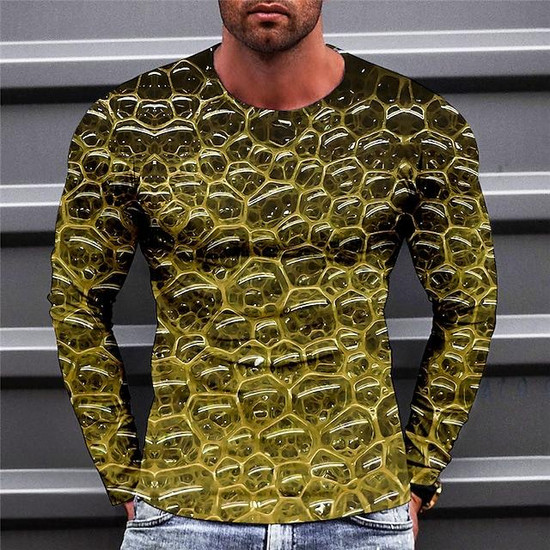 blue and yellow long sleeve shirt