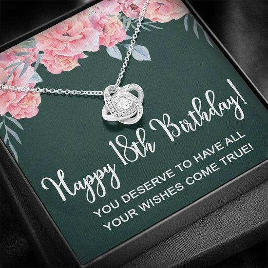 happy 18th birthday gifts for women necklace
