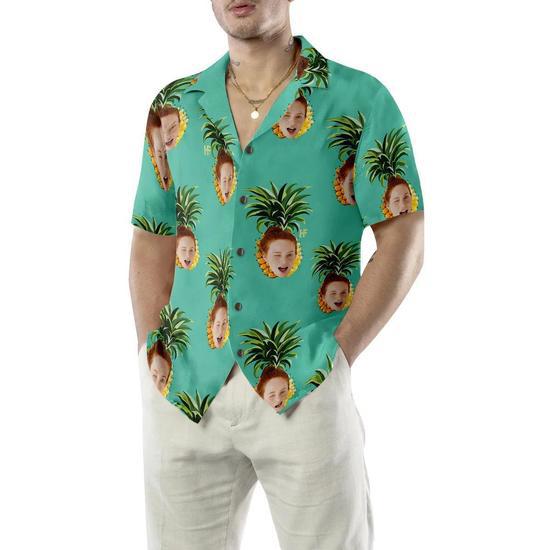 Funny Custom Face Pineapple Hawaiian Shirt, Custom Photo Hawaiian Shirt -  Personalized Summer Gifts For Men, Women