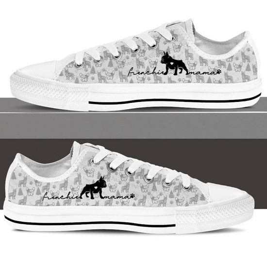 French Bulldog Low Top Shoes Sneaker Monsterry