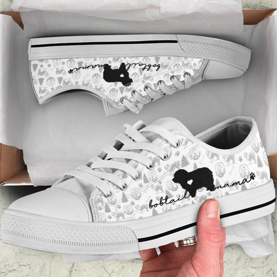 Old English Sheepdog Low Top Shoes Sneaker Monsterry