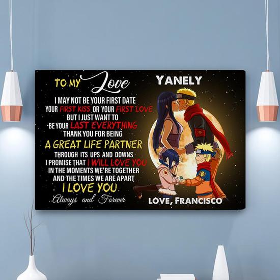 Custom I May Not Be Your First Love Canvas | Custom Name | Gifts For Couple Anniversary Personalized l Canvas