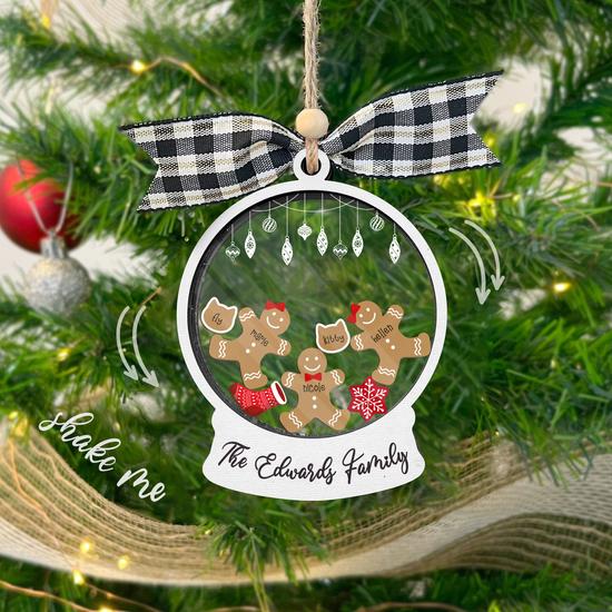 Custom Shape Wooden-Acrylic Ornament Father and Daughter Gift
