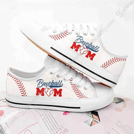 Baseball Mom Low Top Shoes Monsterry CA