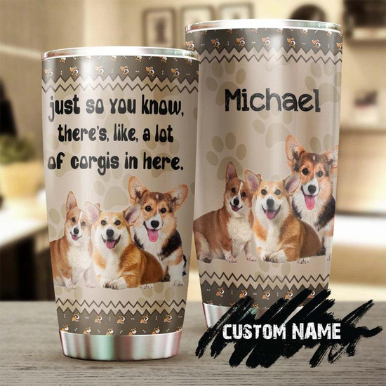 A Lot Corgis In Here Personalized Tumblergift For Corgi Mom Corgi Dadgift For Dog Lovercorgi Present Thegiftio UK