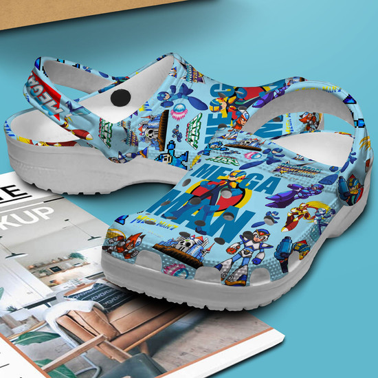 Mega Man Game Crocs Crocband Clogs Shoes - Monsterry