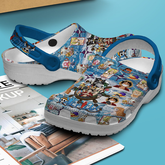 ONE PIECE Crocs スリッパ One Piece Anime Crocs Crocband Clogs Shoes - Monsterry
