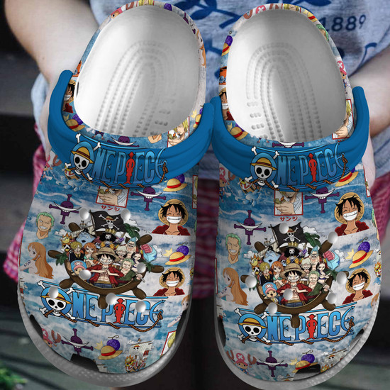 ONE PIECE Crocs スリッパ One Piece Anime Crocs Crocband Clogs Shoes - Monsterry