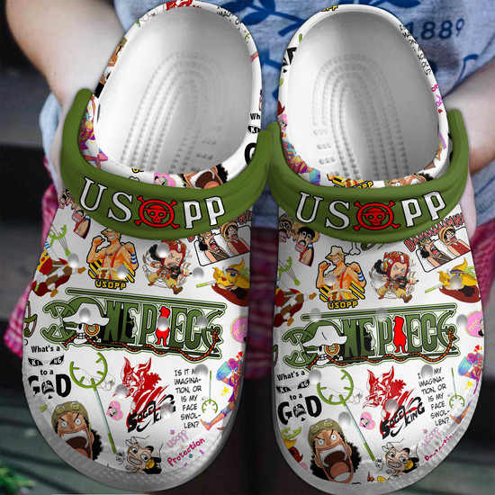 One Piece Anime Crocs Crocband Clogs Shoes - Monsterry