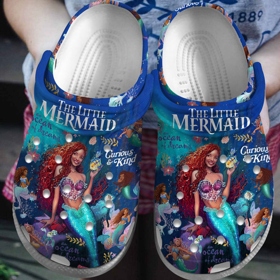 The Little Mermaid Cartoon Crocs Crocband Clogs Shoes Monsterry