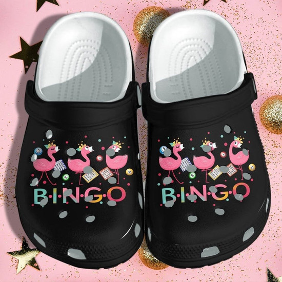 kids flamingo crocs
