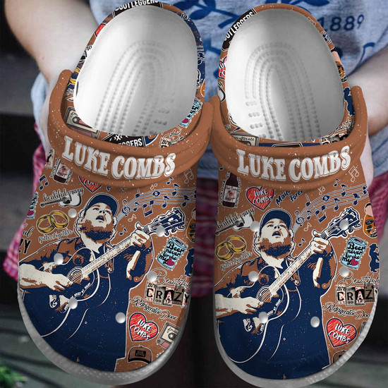 Luke Combs Singer Music Crocs Crocband Clogs Shoes Monsterry