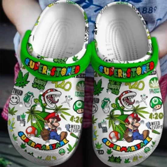 Super Mario Smoke 420 Weed Star Wars Crocs Crocband Shoes Clogs Comfortable For Men Women Monsterry UK