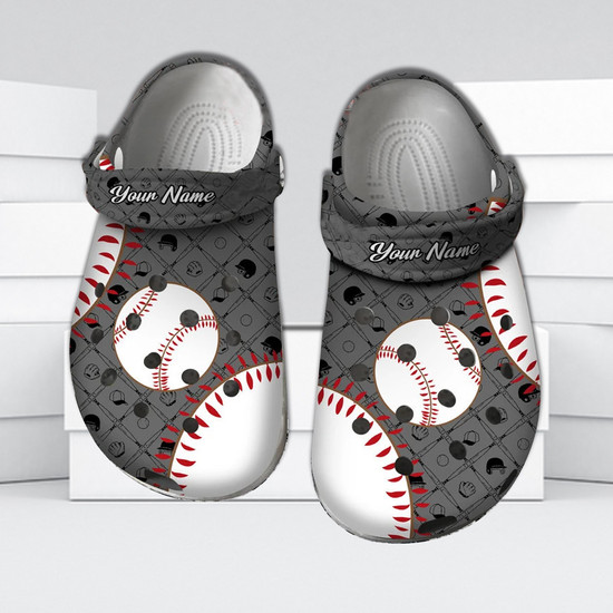 Sport Crocs Personalized Baseball Pattern Clog Shoes For Men And Women Monsterry