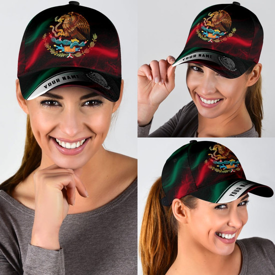 Personalized Mexico Cap, Mexican Hats for Men Women, Mexico Eagl 並行輸入品 Lotusprinthandmade Personalized Name Mexico Eagle Classic Baseball