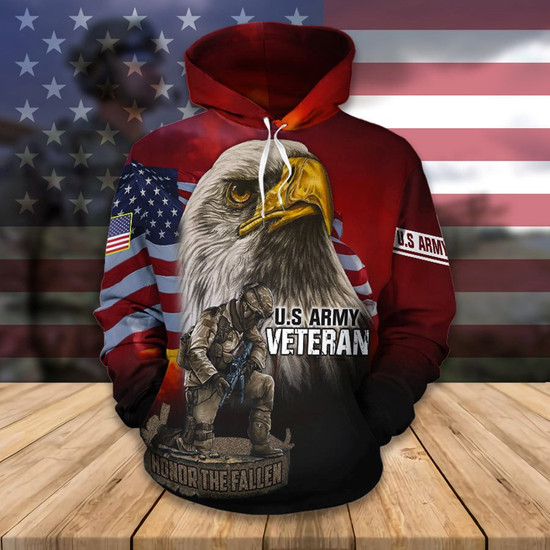 Armed Forces Army Veteran Military Soldier Hoodie Gifts For Patriots Monsterry