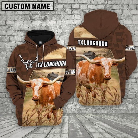 Felpa Con Cappuccio Texas Longhorns Ragazzo Taglia XL (18-20) – Nuova Con Etichetta – Arancione