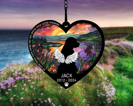 Mother's Day Gifts - The Love Between A Mother & Children Is Forever Personalized Window Hanging Suncatcher Ornament