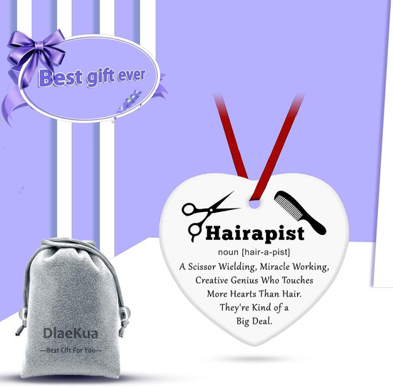 Ceramic Ornament for Hairdressers - Graduation Gift - Monsterry