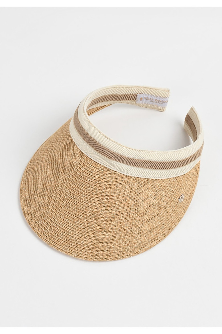 Summer New 2 Colors Beach Empty Top Wide Stripe Metallic Leaf Decor Sun Protection Casual Adjustable Wide Eaves Straw Hat 56-58Cm