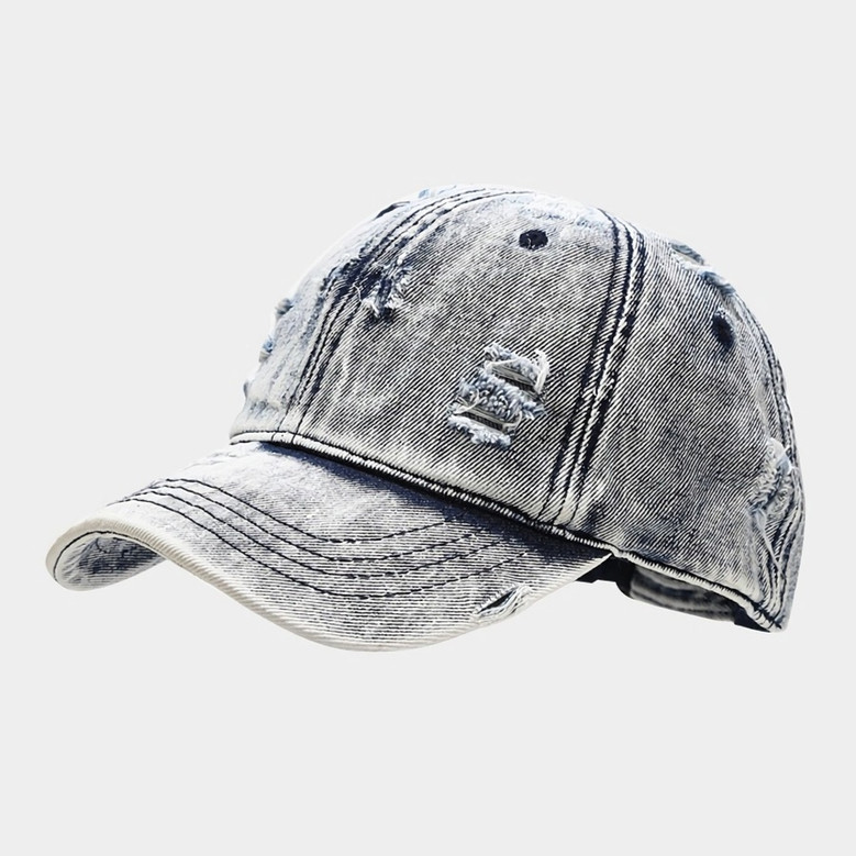 Summer New 3 Colors Hole Denim Curved Eaves Fashion Hip Pop Outdoor Adjustable Casual Shade Baseball Cap 56-59Cm Summer New 3 Colors Hole Denim Curved Eaves Fashion Hip Pop Outdoor Adjustable Casual Shade Baseball Cap 56-59Cm