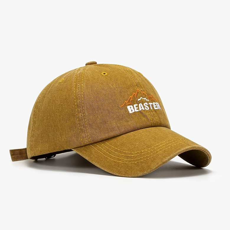 Summer New 7 Colors Mountain Shape Letter Embroidery Outdoor Bent Eaves Retro Adjustable Sun Protection Baseball Cap 56-59Cm Summer New 7 Colors Mountain Shape Letter Embroidery Outdoor Bent Eaves Retro Adjustable Sun Protection Baseball Cap 56-59Cm