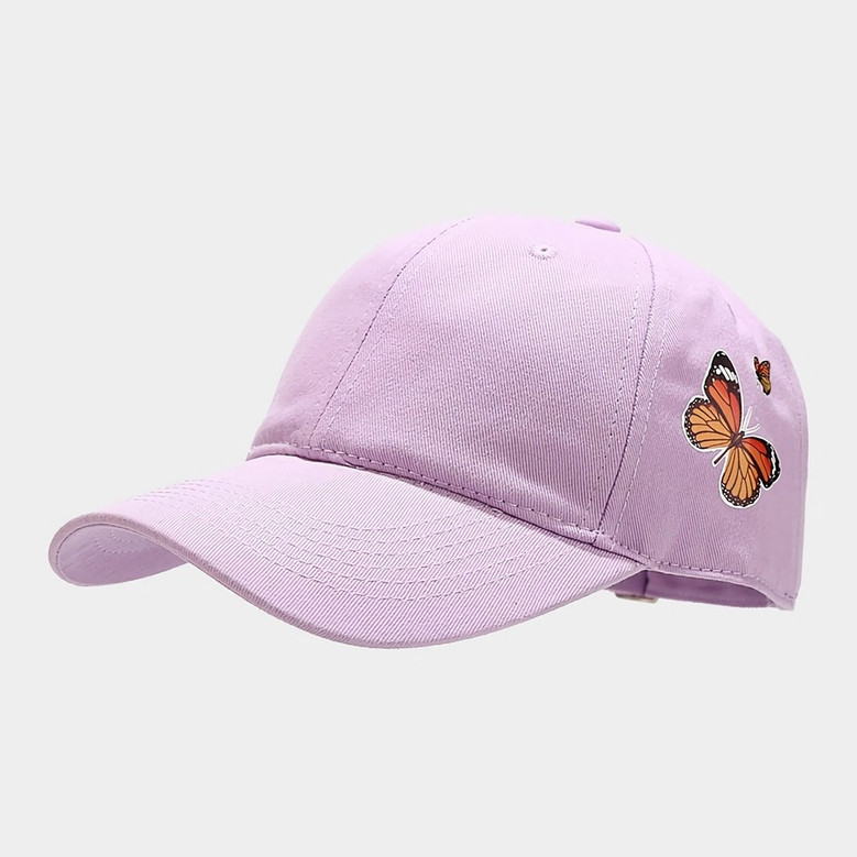 Summer New 8 Colors Butterfly Pattern Printing Fashion Bent Eaves Outdoor Adjustable Casual Shade Baseball Cap 56-59Cm