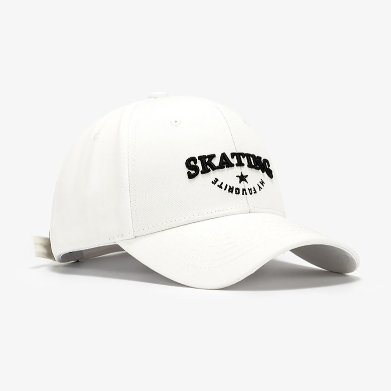 Summer New Fashion 9 Colors Letter Skating Star Embroidery Breathable Outdoor Bent Eaves Adjustable Shaded Baseball Cap 56-59Cm Summer New Fashion 9 Colors Letter Skating Star Embroidery Breathable Outdoor Bent Eaves Adjustable Shaded Baseball Cap 56-59Cm