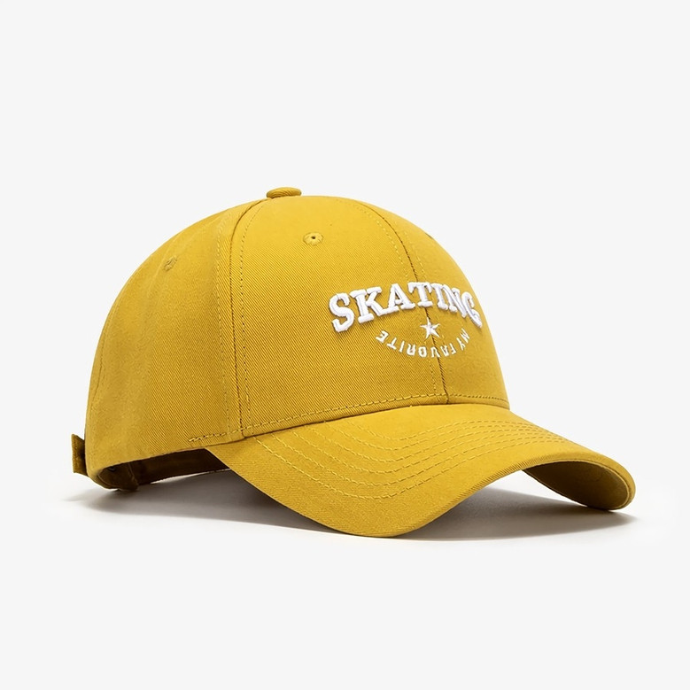 Summer New Fashion 9 Colors Letter Skating Star Embroidery Breathable Outdoor Bent Eaves Adjustable Shaded Baseball Cap 56-59Cm Summer New Fashion 9 Colors Letter Skating Star Embroidery Breathable Outdoor Bent Eaves Adjustable Shaded Baseball Cap 56-59Cm