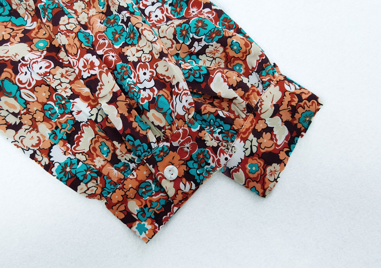 2Xl-5Xl Plus Size Early Autumn New Inelastic Multicolor Batch Printing Casual Midi Dress