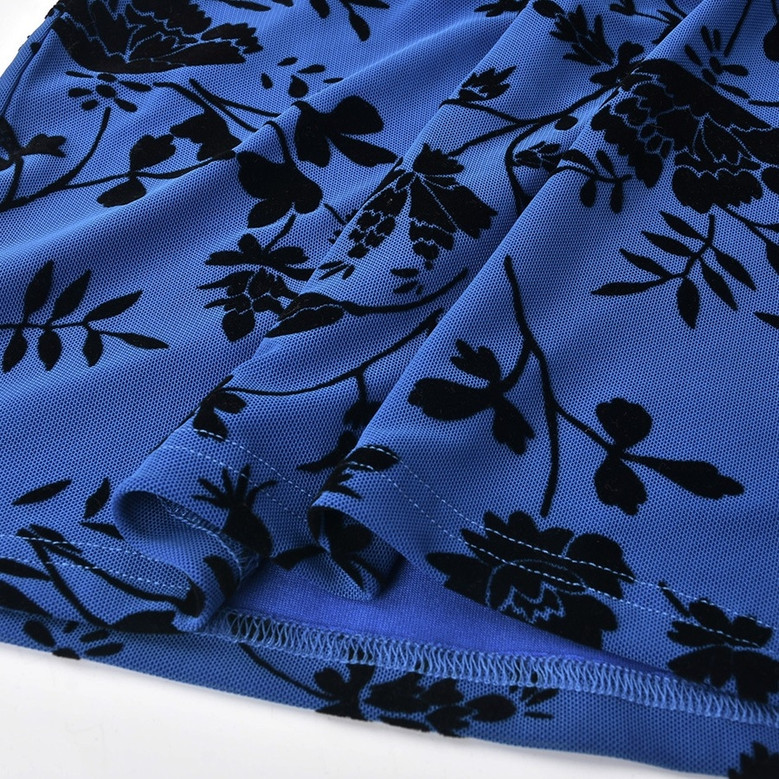 Summer New Stylish Floral Batch Printing Stretch Sleeveless Hollow Button Halter-Neck Backless Bodycon Sexy Mini Dress