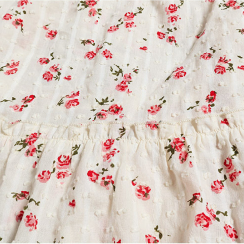 Summer Plus Size Floral Printing Inelastic Tie-Shoulder Drawstring Hollow Sexy Stylish Midi Dress