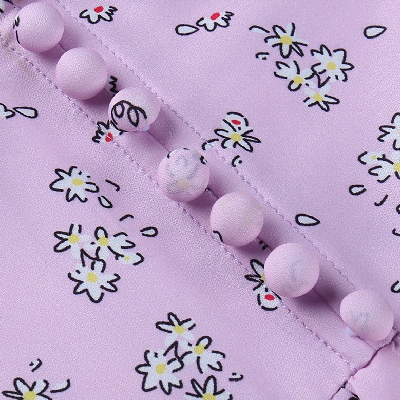 Summer Sling Falbala Batch Printing Sweet And Fresh Stretch Mini Dress Summer Sling Falbala Batch Printing Sweet And Fresh Stretch Mini Dress