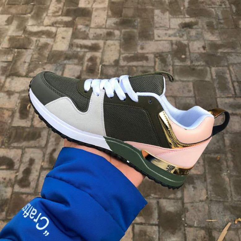 New Stylish Four Colors Lace-Up Flat Casual Shoes Sneaker New Stylish Four Colors Lace-Up Flat Casual Shoes Sneaker