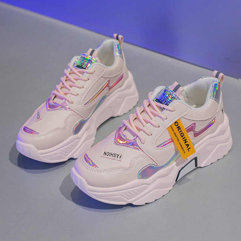 Women's Multicolor Stylish Daddy Shoes