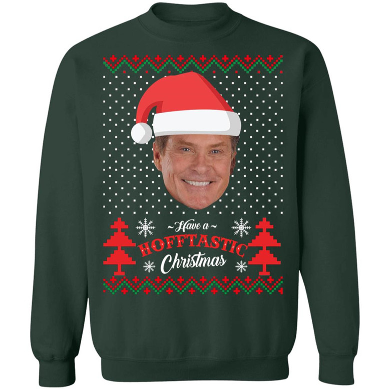 Christmas Jumper David Hasselhoff Weihnachtspullover David