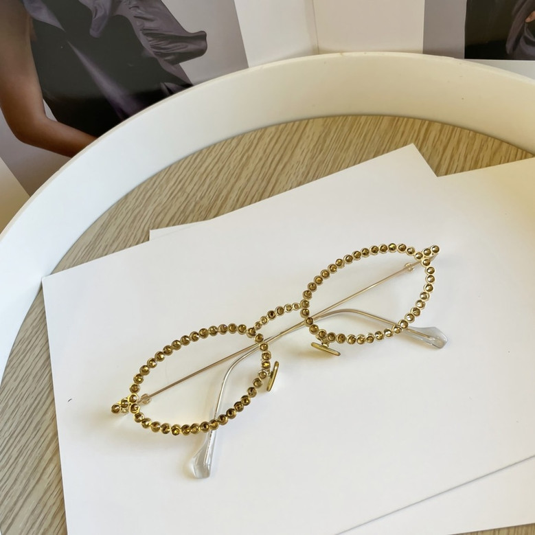 One Pc New Stylish Eight Colors Round Shape Plastic Small Frame Rhinestone Decor Polarized Uv Protection Sunglasses