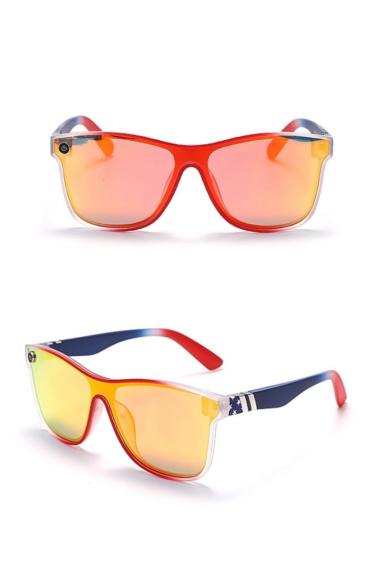 One Pc New Stylish Eleven Colors Square Plastic Frame Polarized Uv Protection Sunglasses